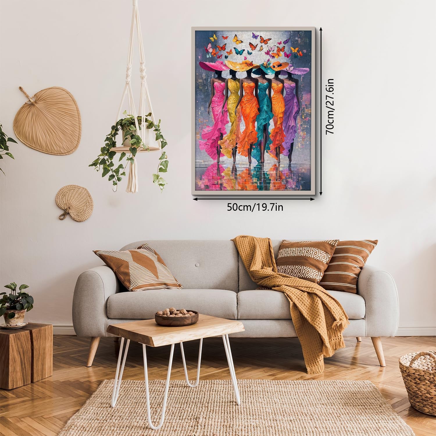 Puzzle Papillon et Muse 1000 pièces