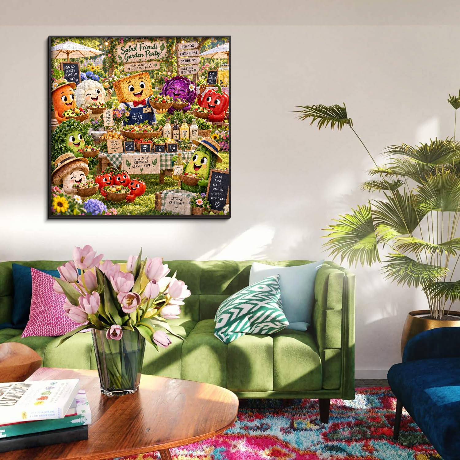 Salad Garden Party Jigsaw Puzzle 1000 Pieces