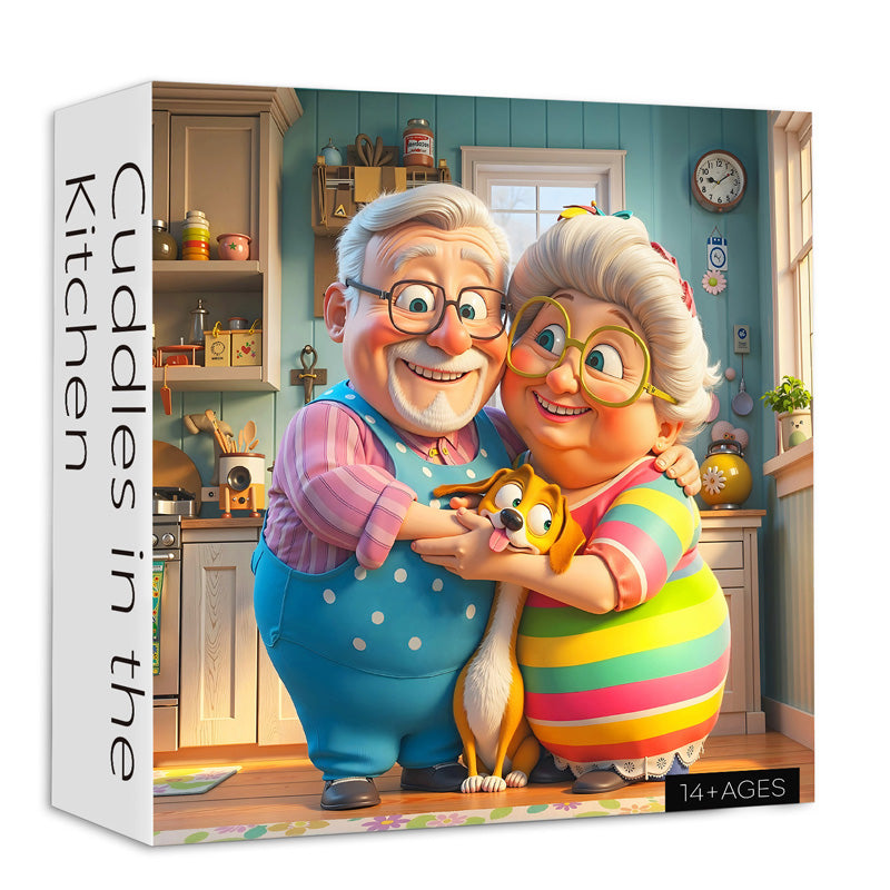 Câlins dans la cuisine puzzles de puzzle 1000 pièces