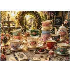 Garden Rose Tea Jigsaw Puzzle 1000 Pieces