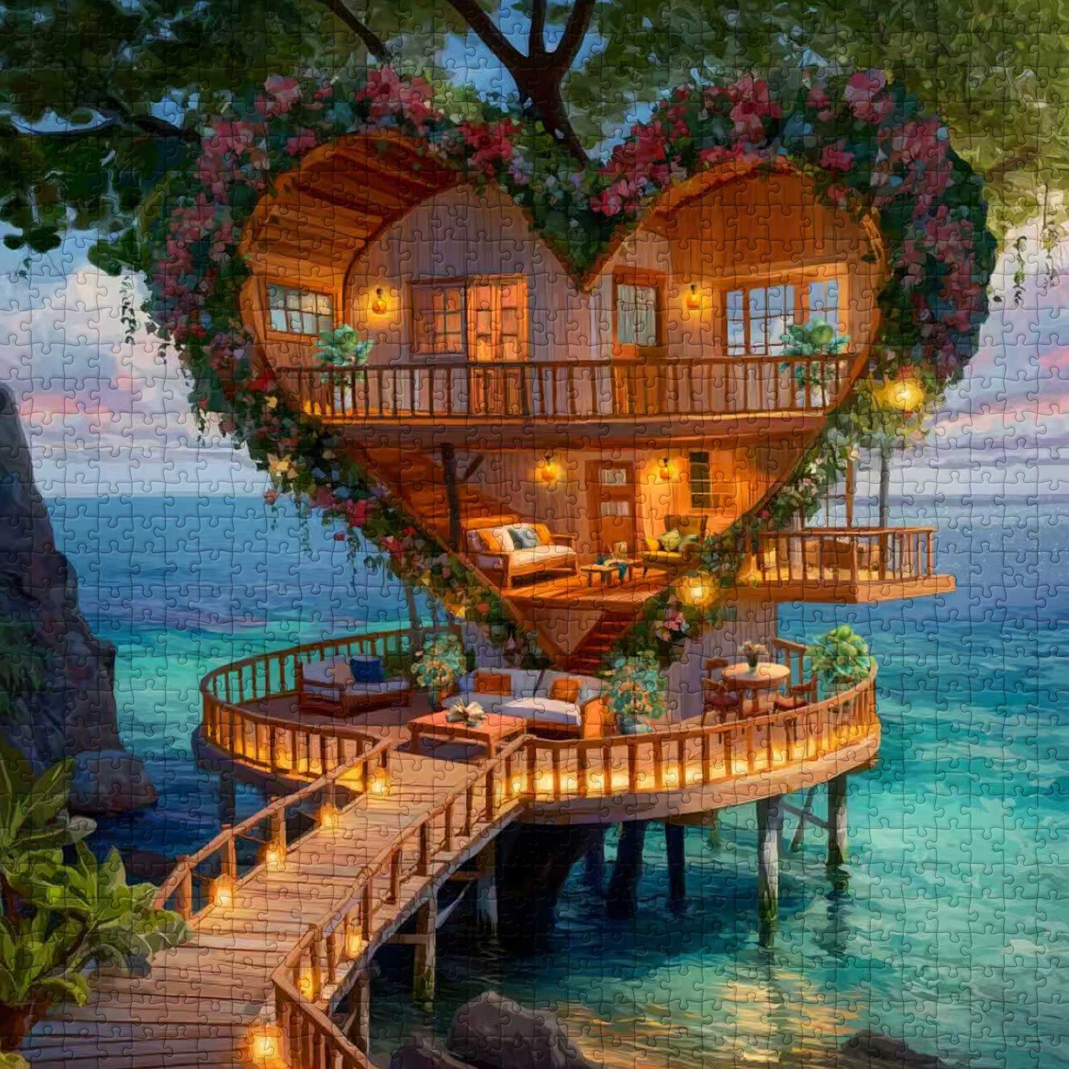 Treehouse Love Jigsaw Puzzle 1000 Pieces