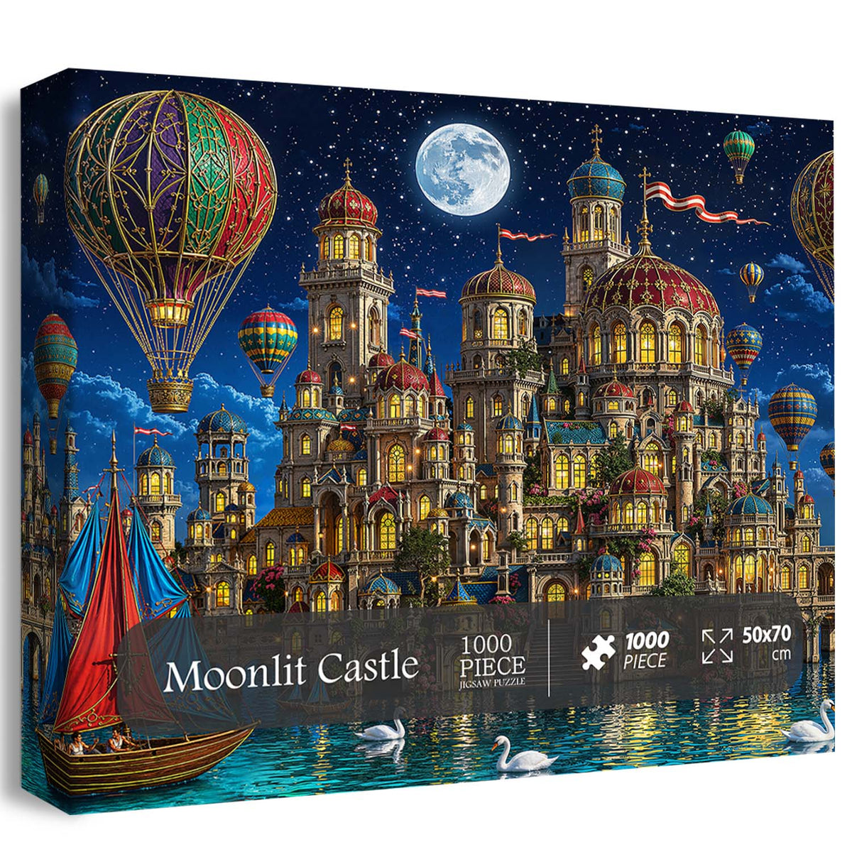 Moonlit Castle Jigsaw Puzzle 1000 Pieces