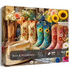 Boot & Wildflower Jigsaw Puzzle 1000 Pieces