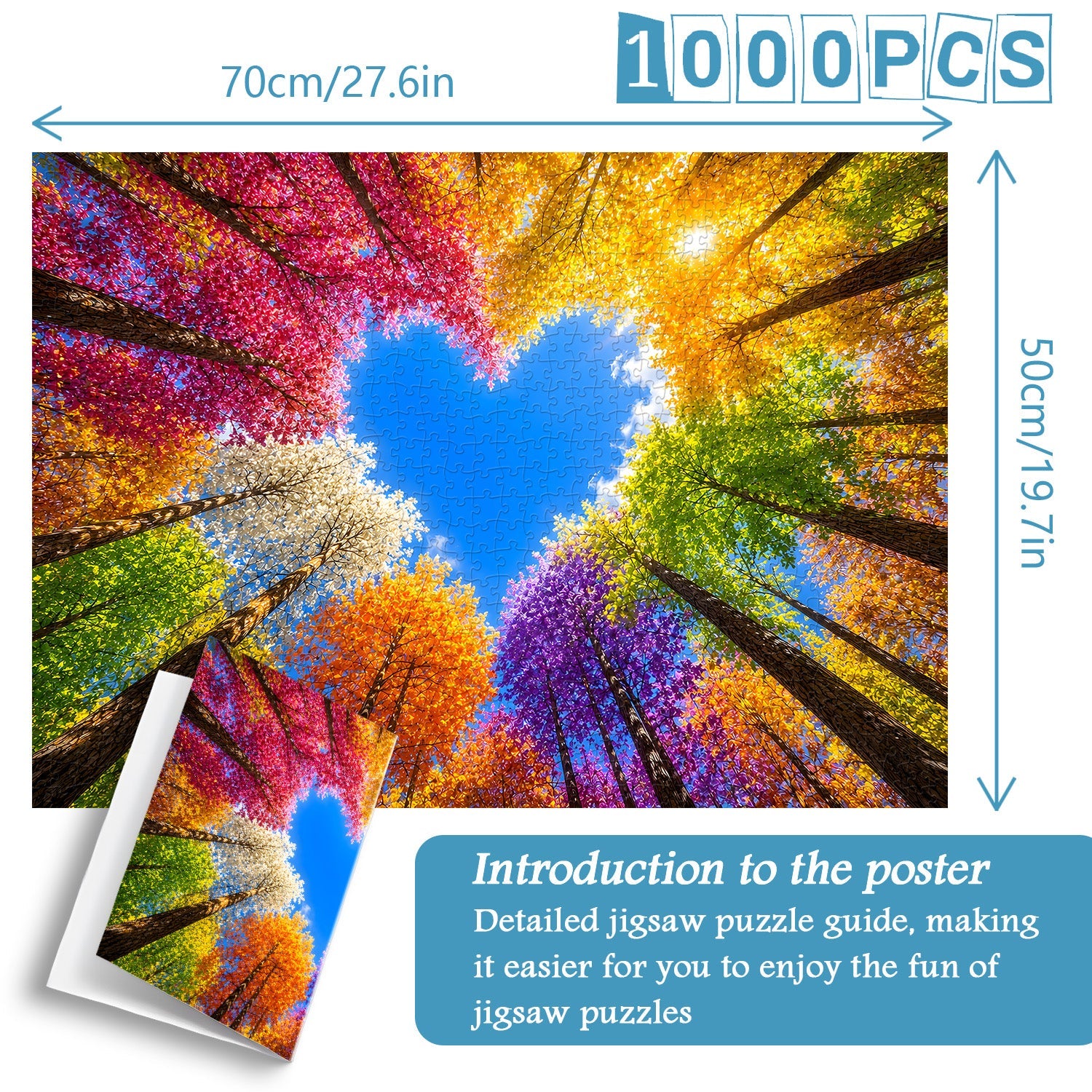 Puzzle Foresta Arcobaleno 1000 Pezzi