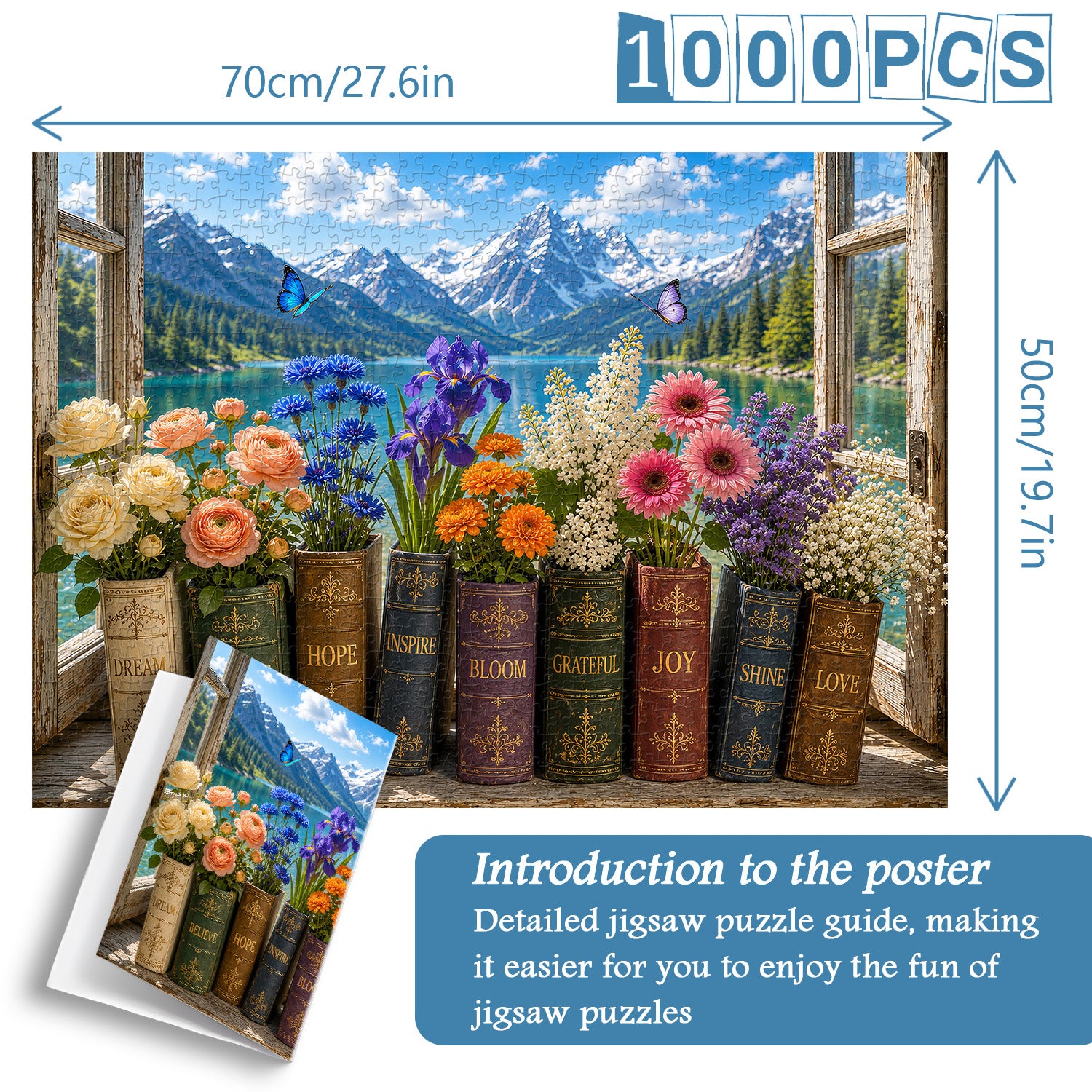 Blossom Book Vases Jigsaw Puzzle 1000 Pieces