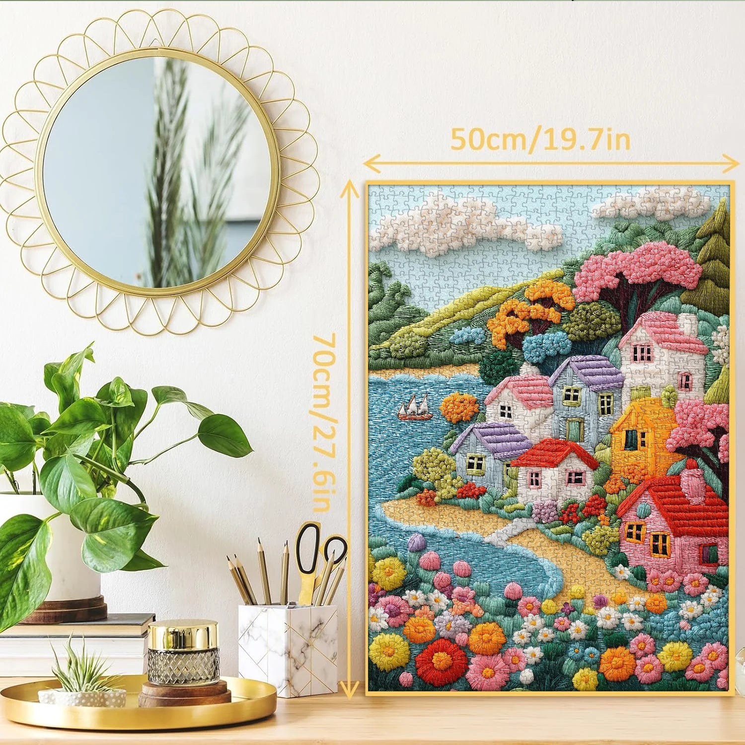 Harbor Stitch Jigsaw Puzzle 1000 Pieces
