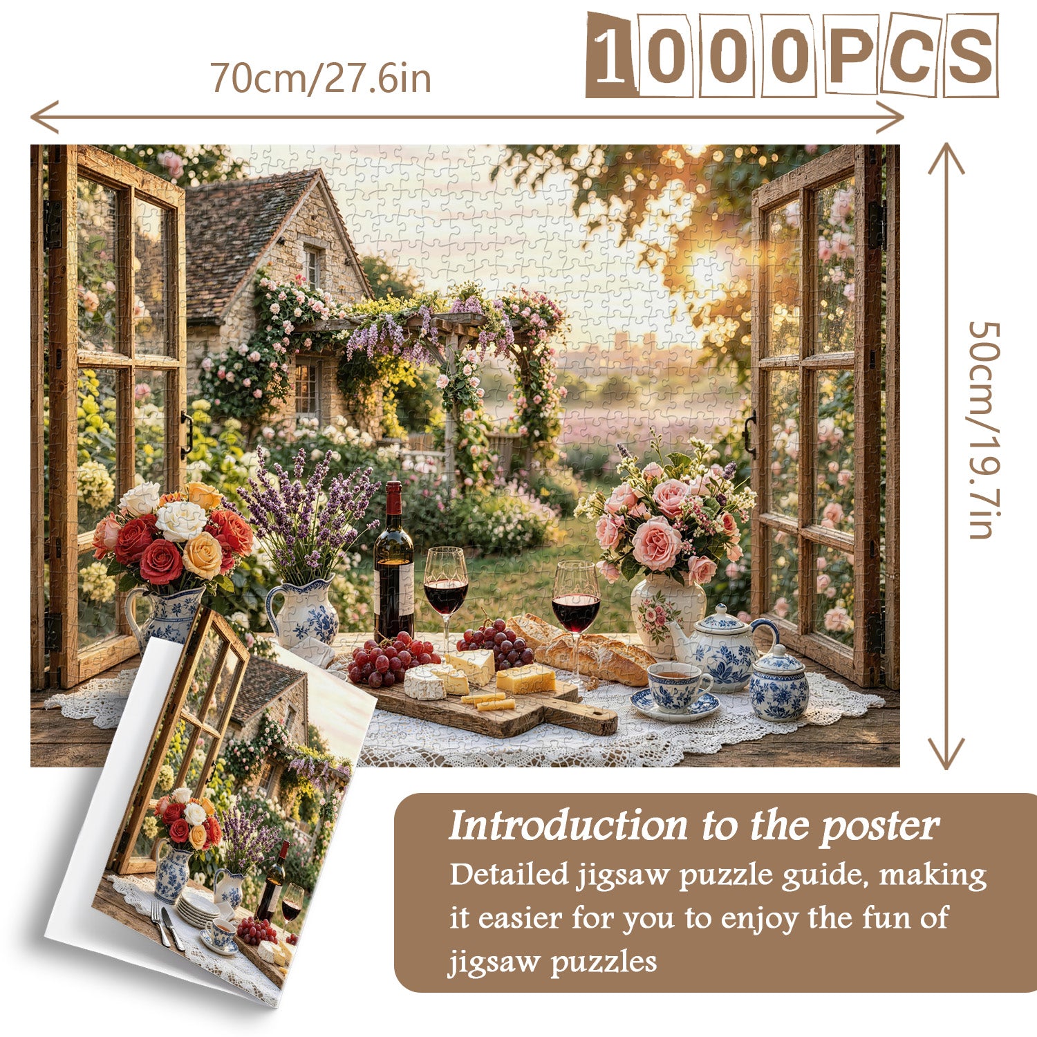 Flüstern eines Sommergarten-Puzzles, 1000 Teile