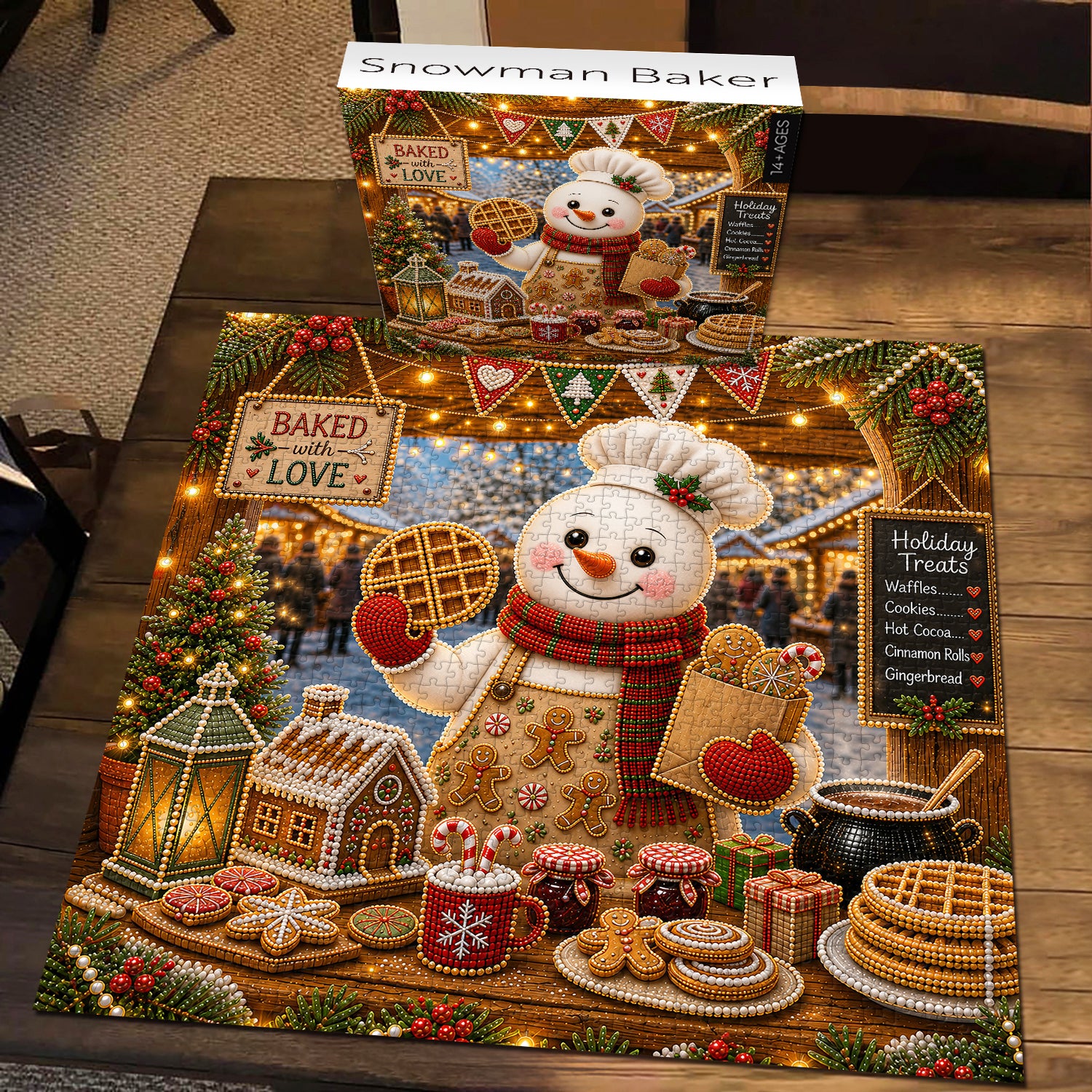 Snowman Baker Jigsaw Puzzle 1000 Pieces