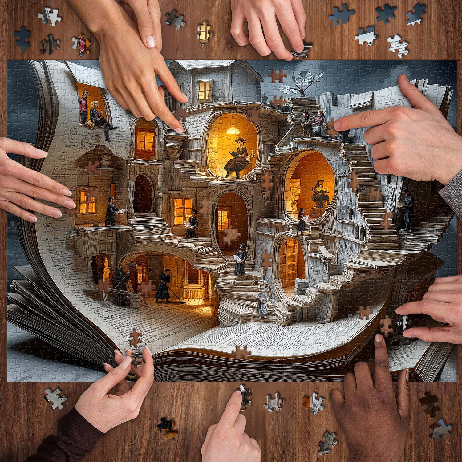 World of Books Jigsaw Puzzle 1000 Pieces