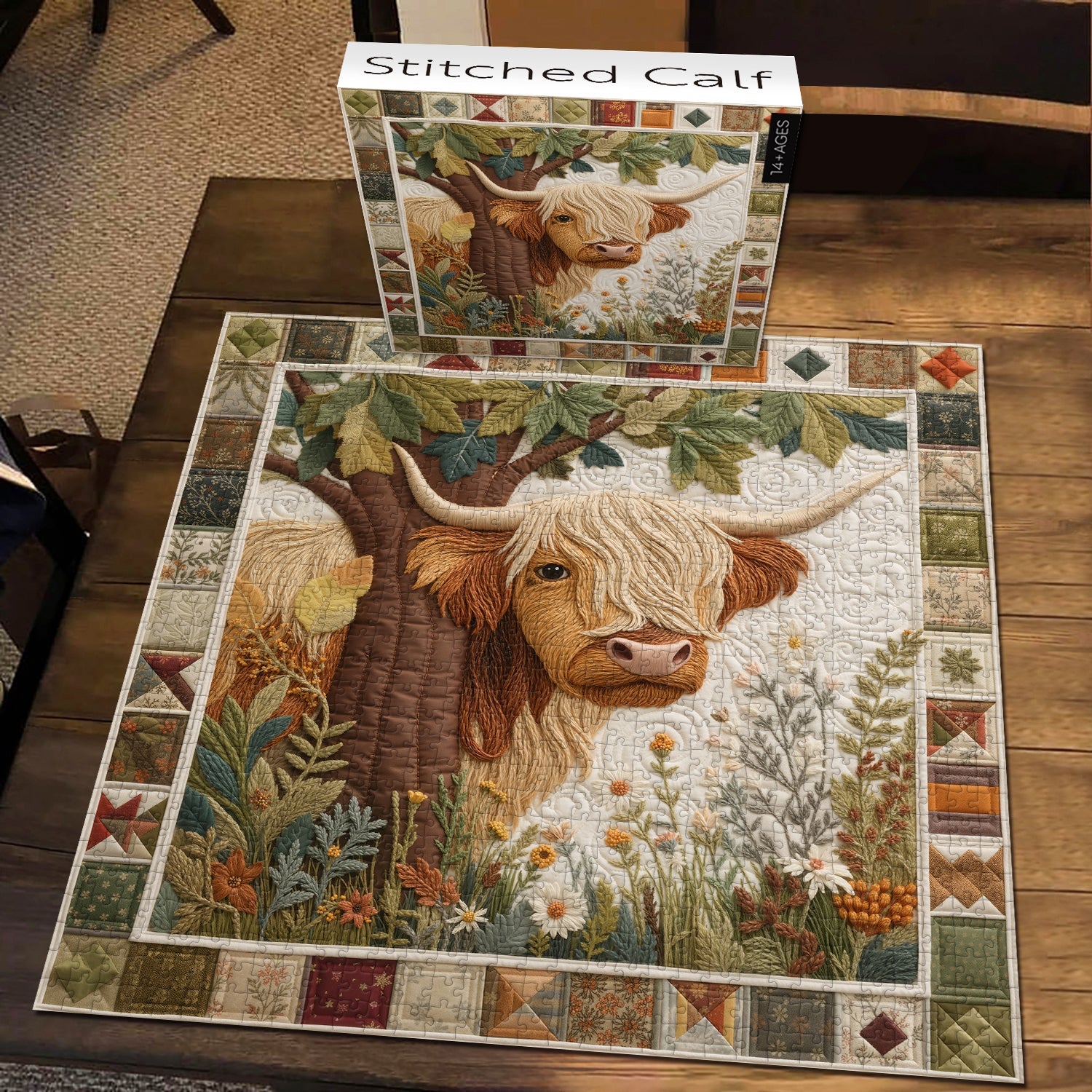 Stitched Calf Jigsaw Puzzle 1000 Pieces