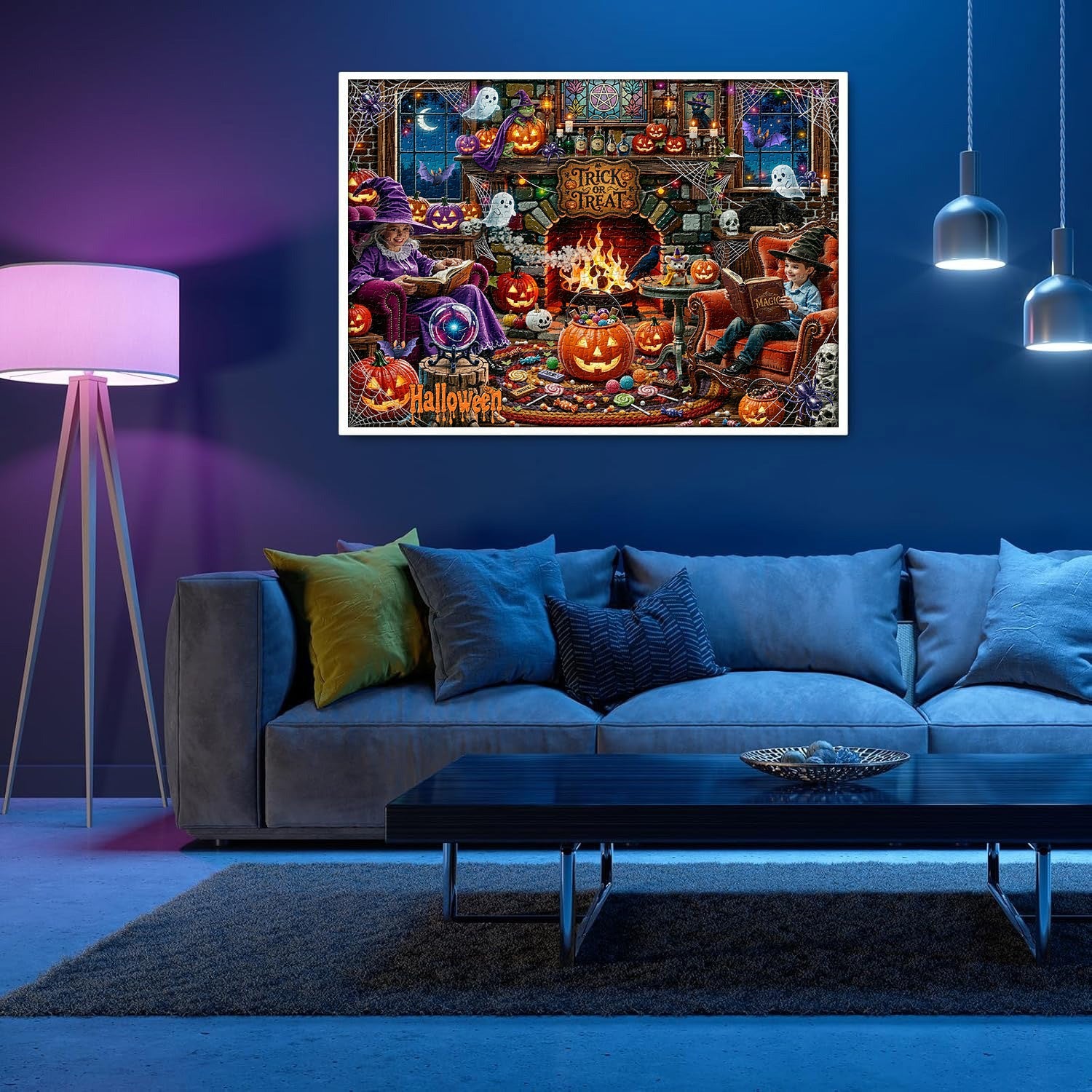 Puzzle del focolare di Halloween 1000 pezzi