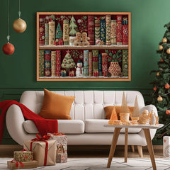 Gemütliche Weihnachtsbuchschule Puzzle 1000 Stücke