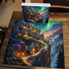 Puzzle del villaggio mistico di Aurora, 1000 pezzi