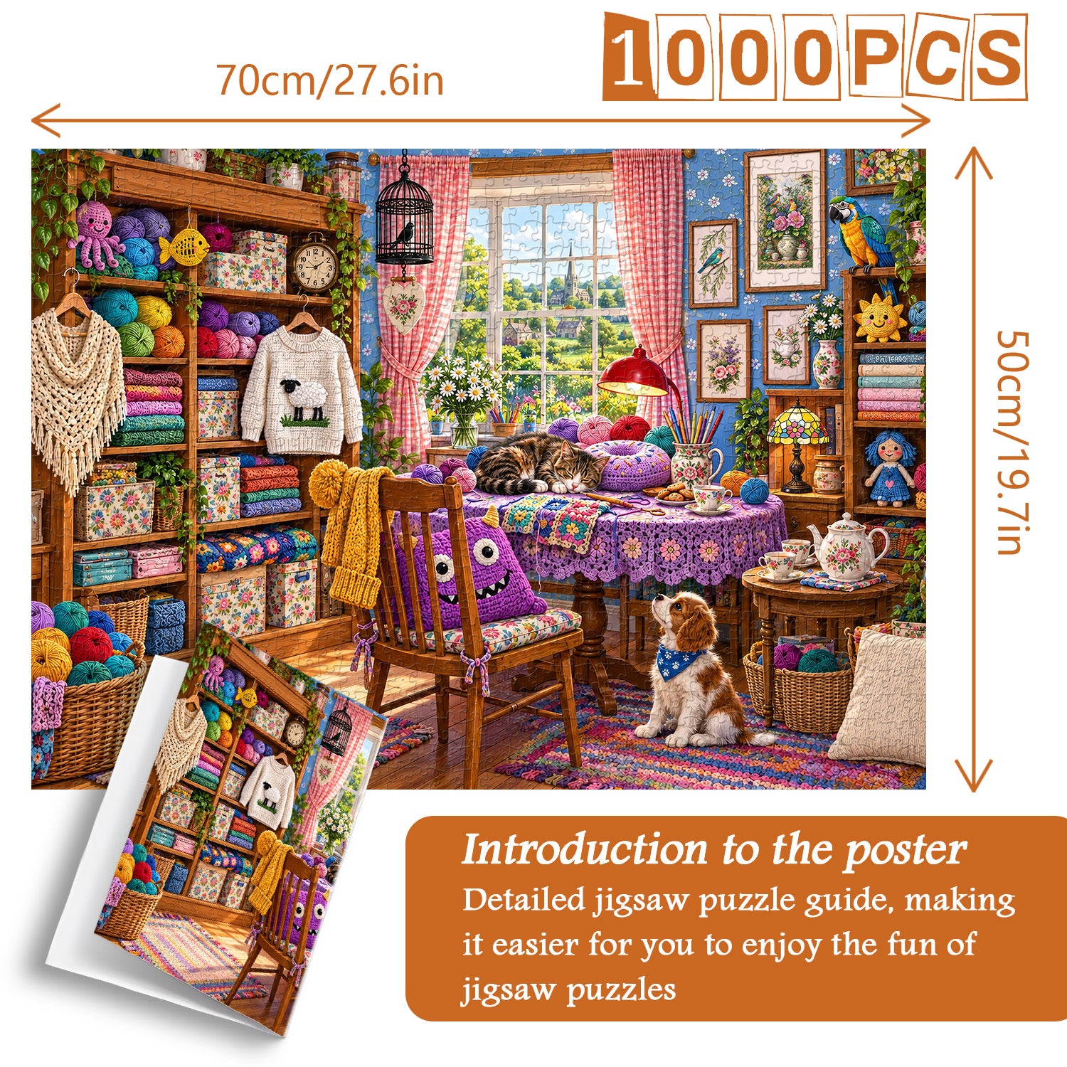 Cozy Knit Nook Jigsaw Puzzle 1000 Pieces