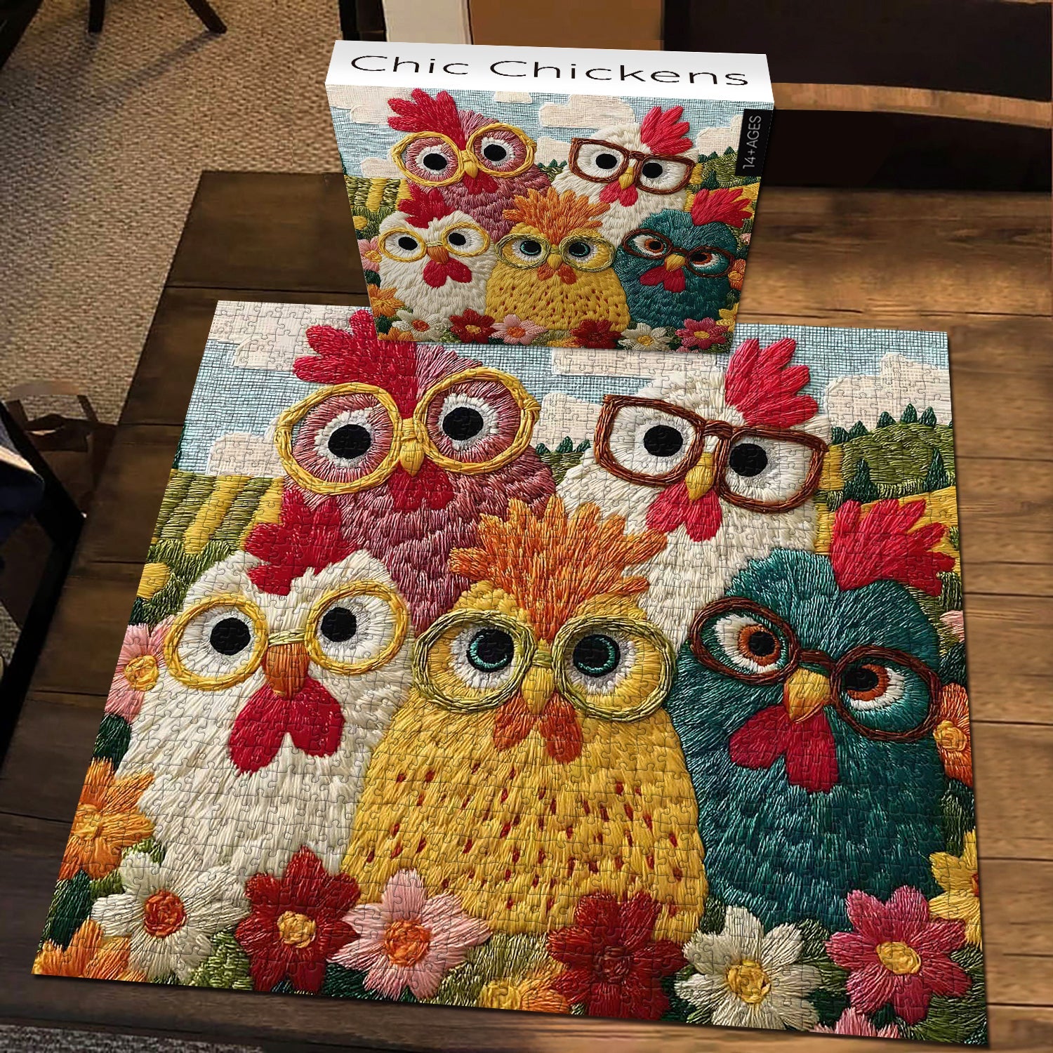 Chicles Chickens Puzzle 1000 pièces