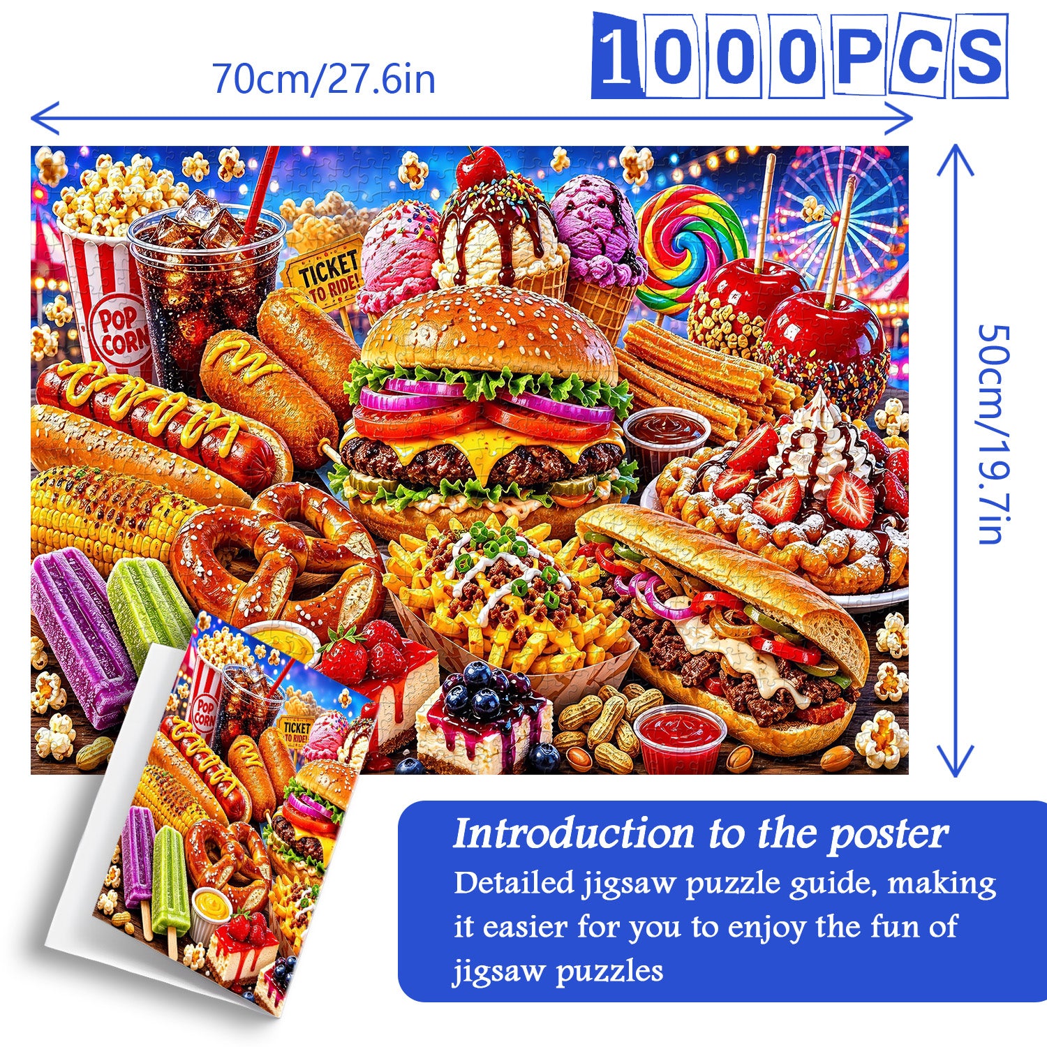 Carnival Food Fiesta Jigsaw Puzzle 1000 Pieces