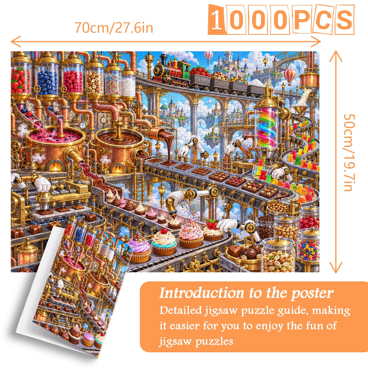 Sweet Factory Jigsaw Puzzle 1000 Pieces
