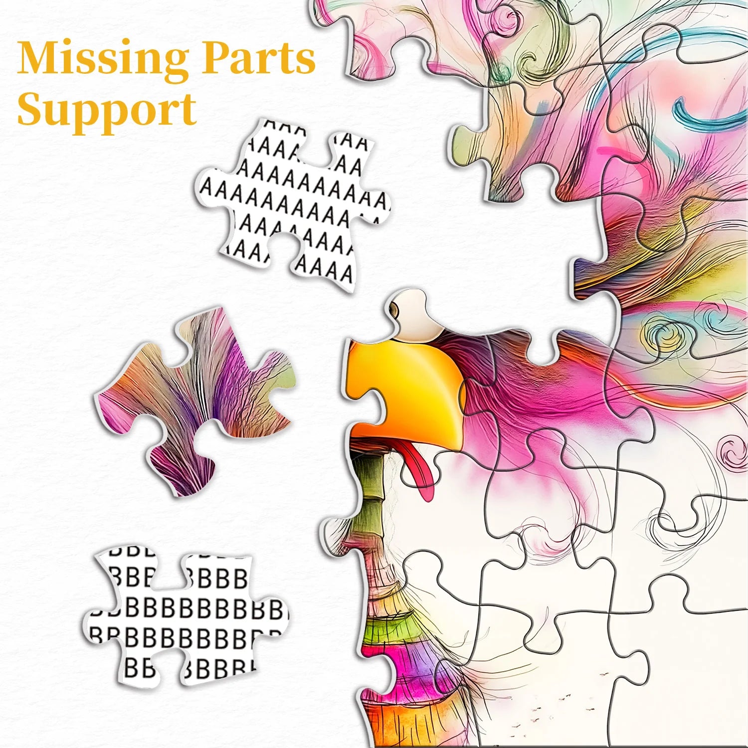 Exploding Bird Jigsaw Puzzle 1000 Pieces