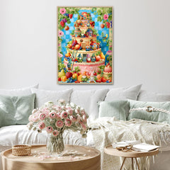 Puzzle Gâteau Gnomes 1000 pièces