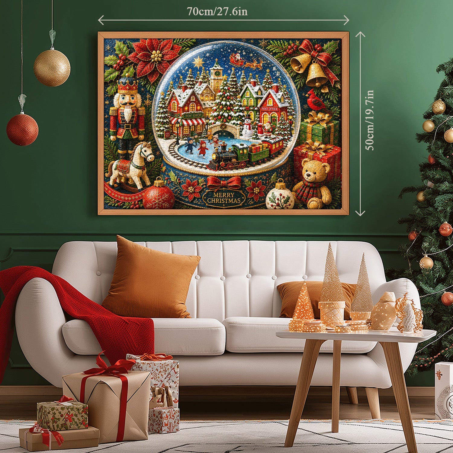 Christmas Snow Globe Jigsaw Puzzle 1000 Piece