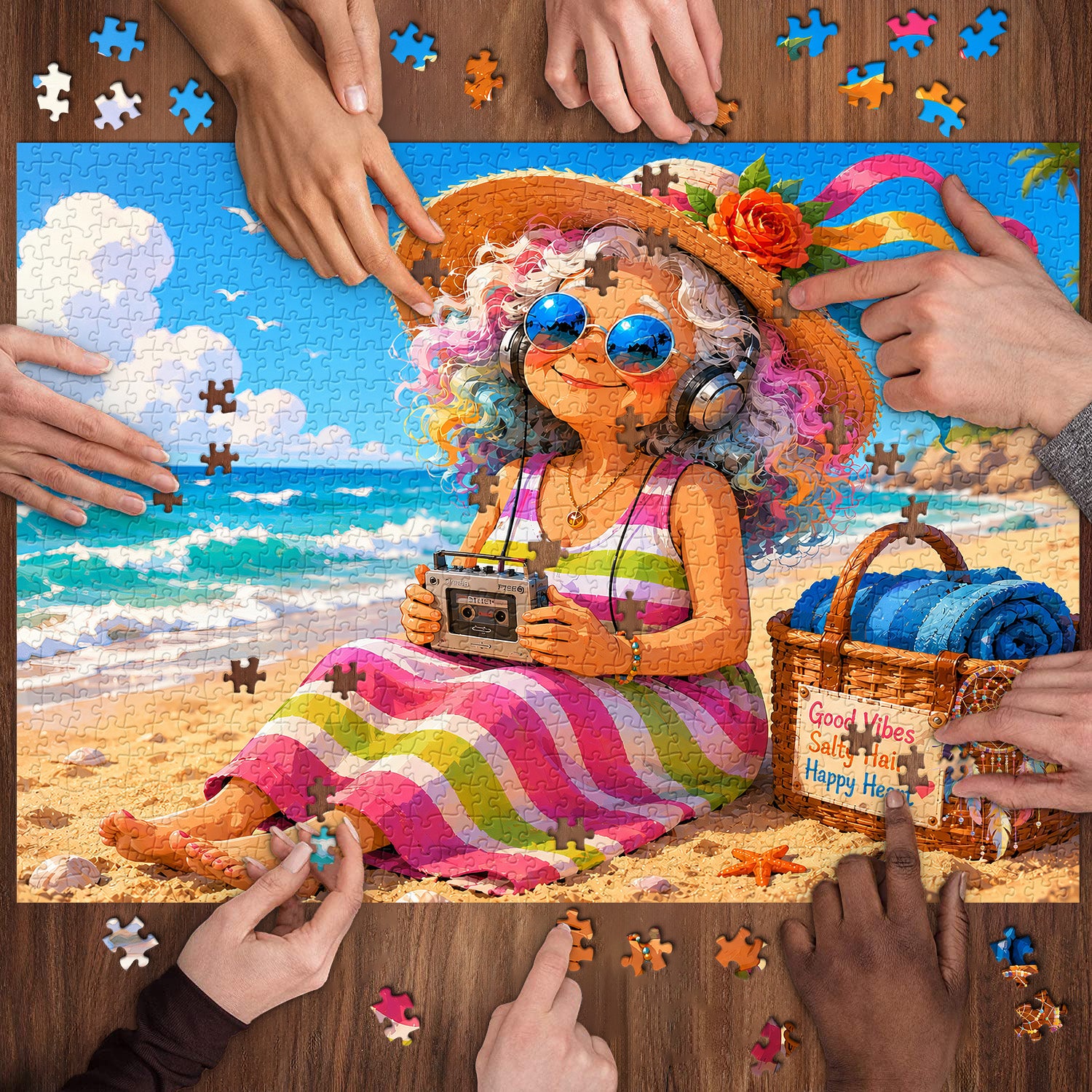 Puzzle Good Vibes Beach, 1000 pezzi
