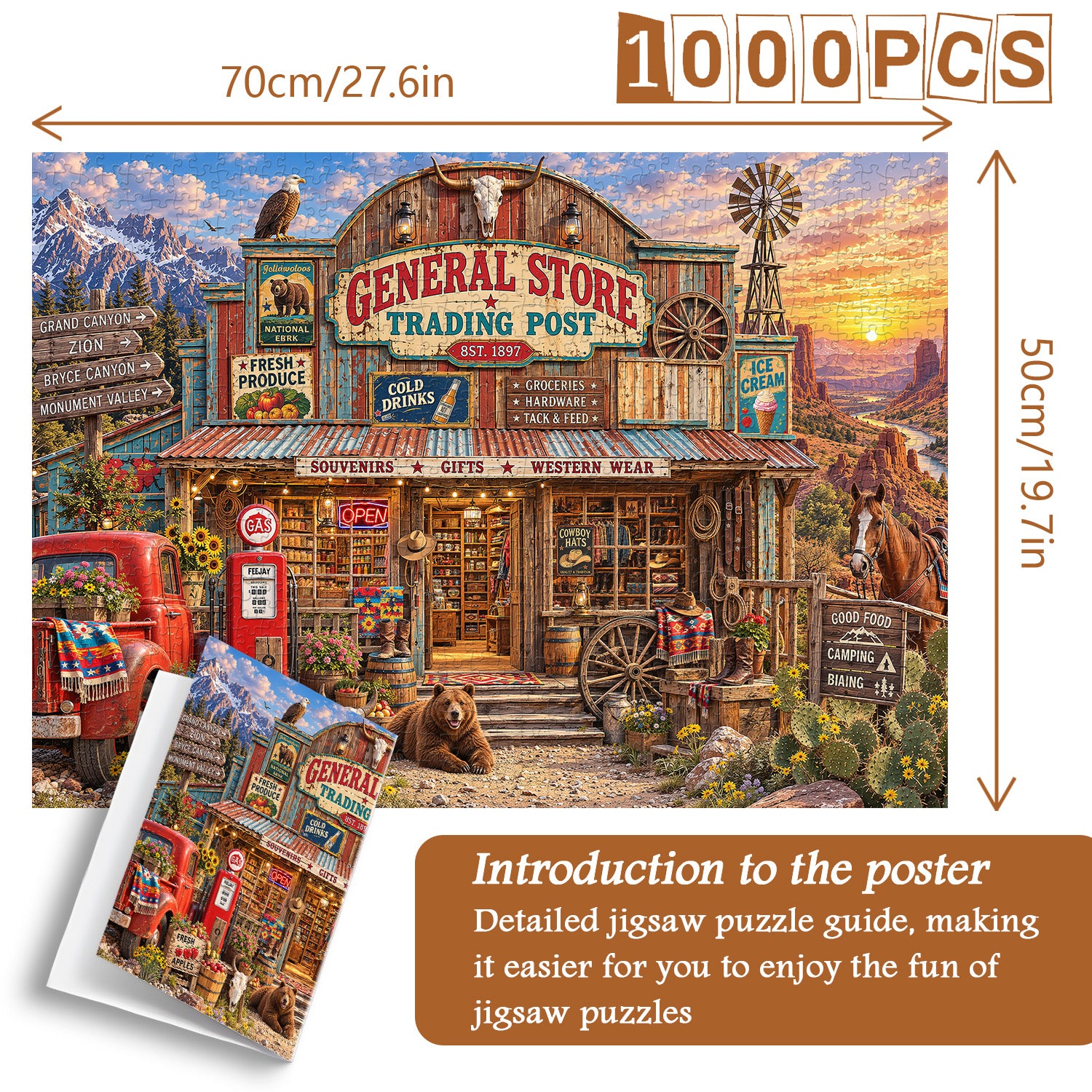 Desert Trading Post Jigsaw Puzzle 1000 Pieces