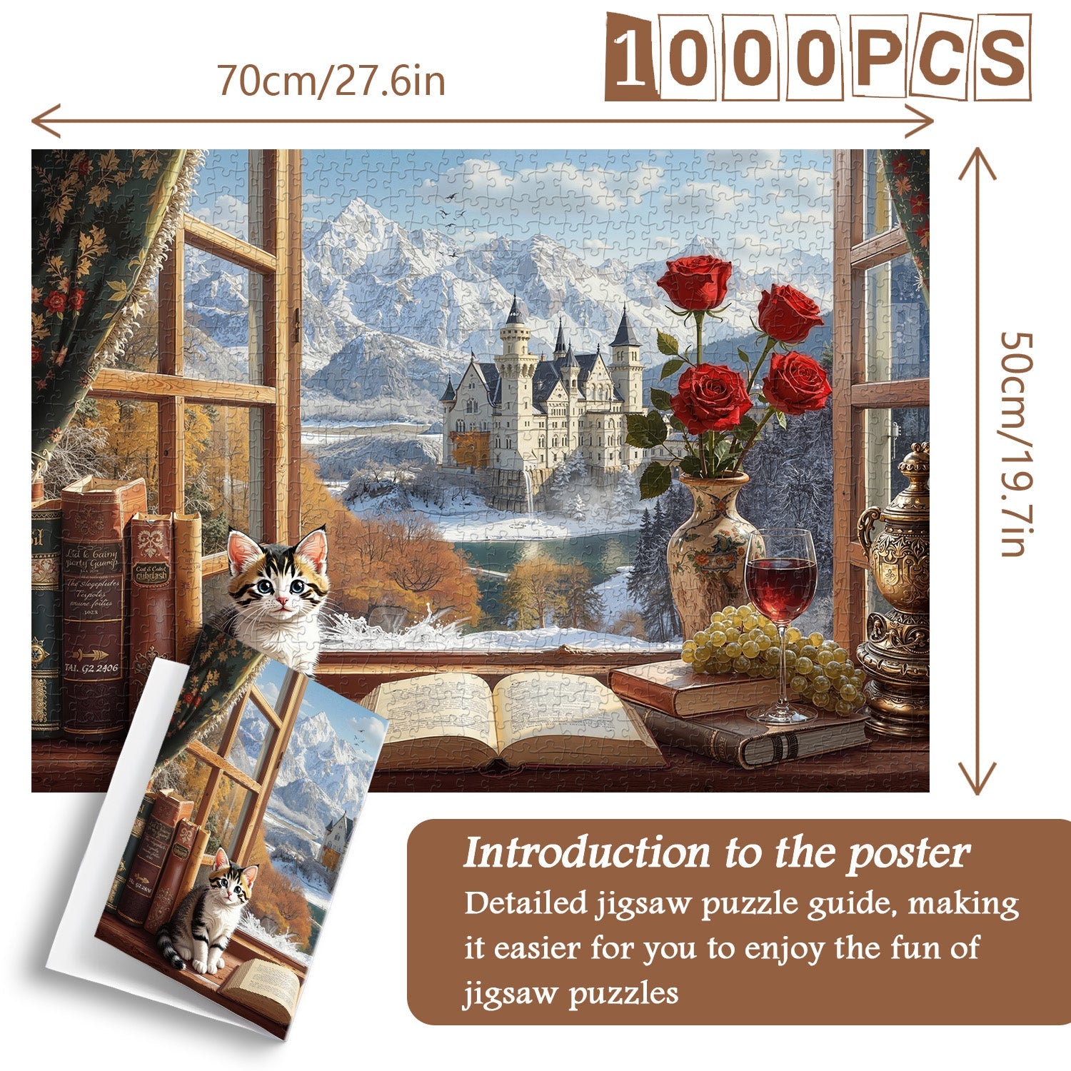 Cozy Window Companion Jigsaw Puzzle 1000 Pieces