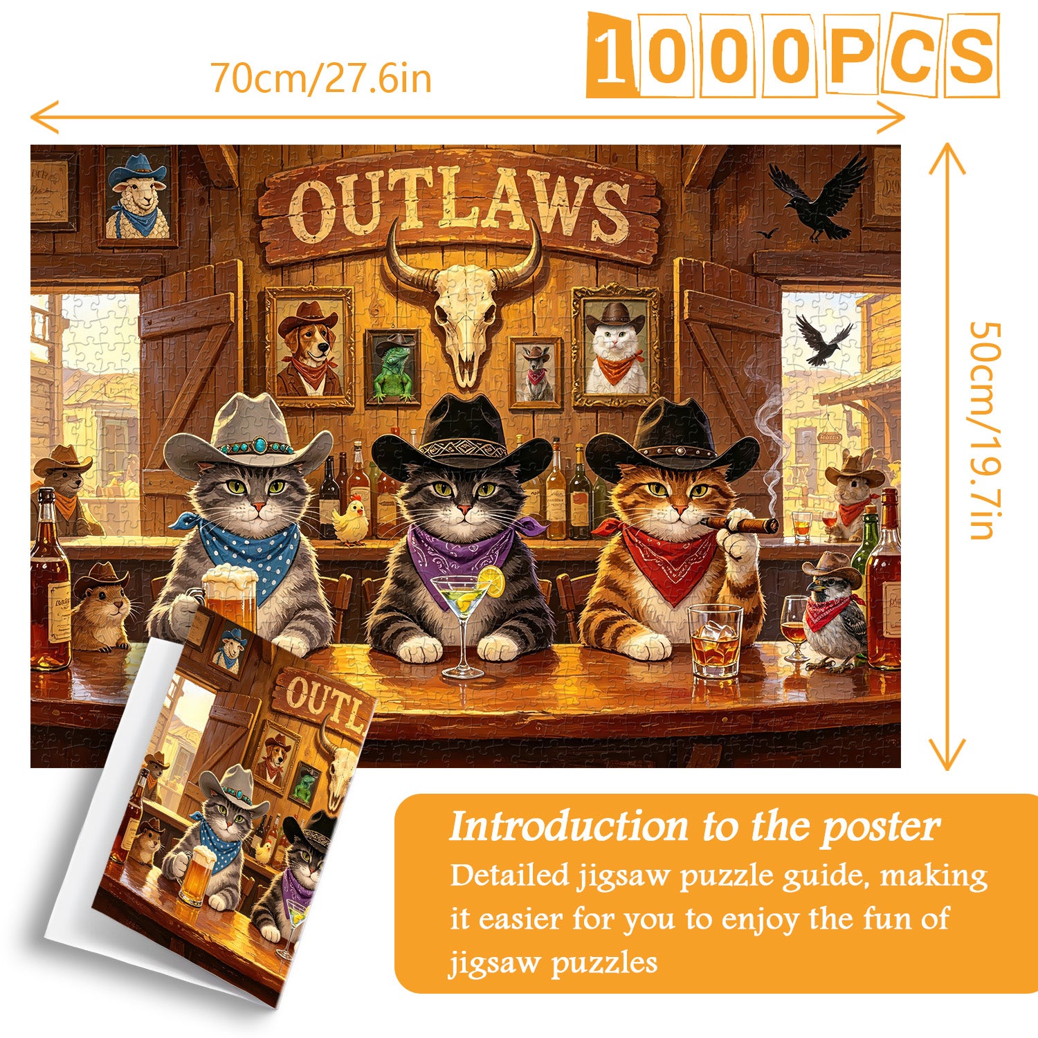Puzzle Saloon Kitties da 1000 pezzi
