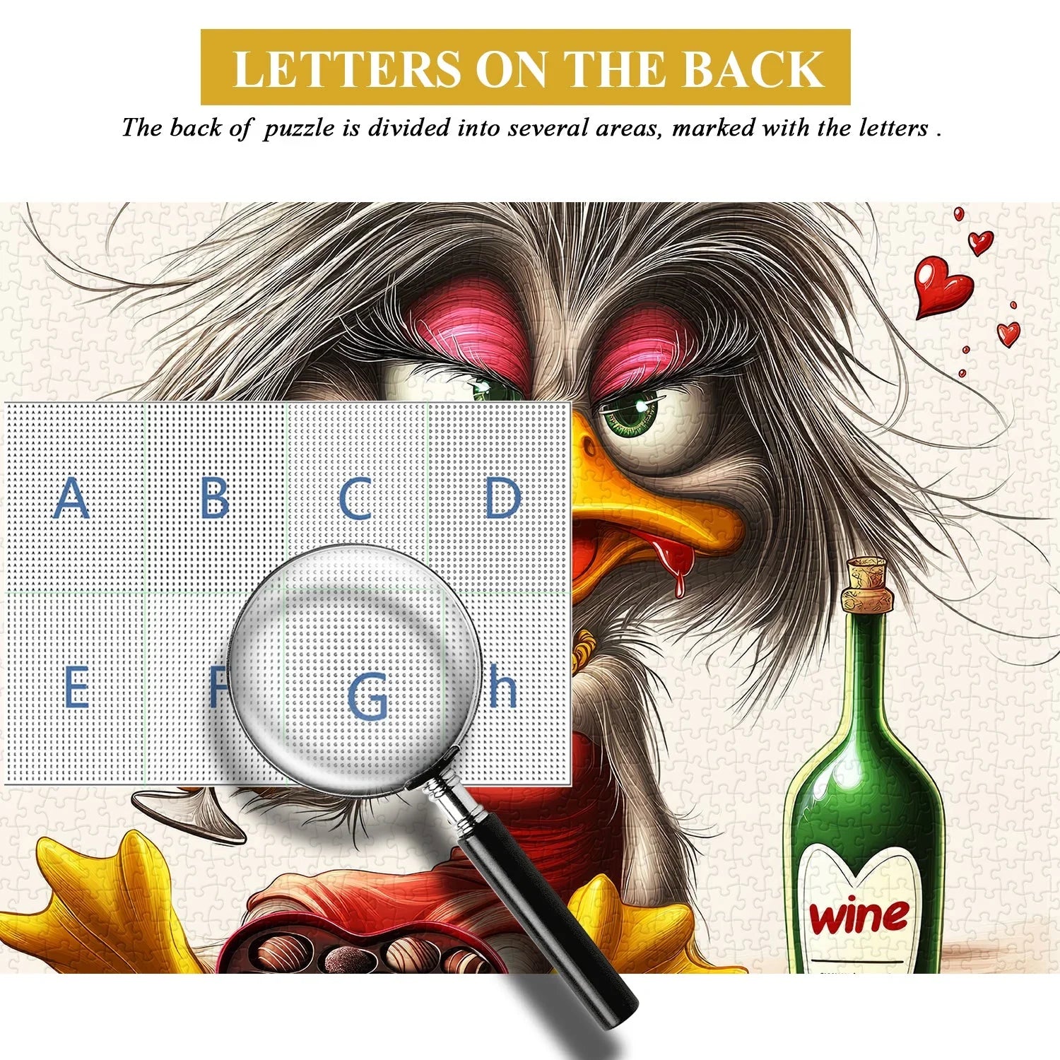 Puzzle Canard Lovestruck 1000 pièces