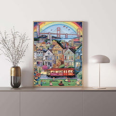 Colorful City Life Puzzle 1000 pièces