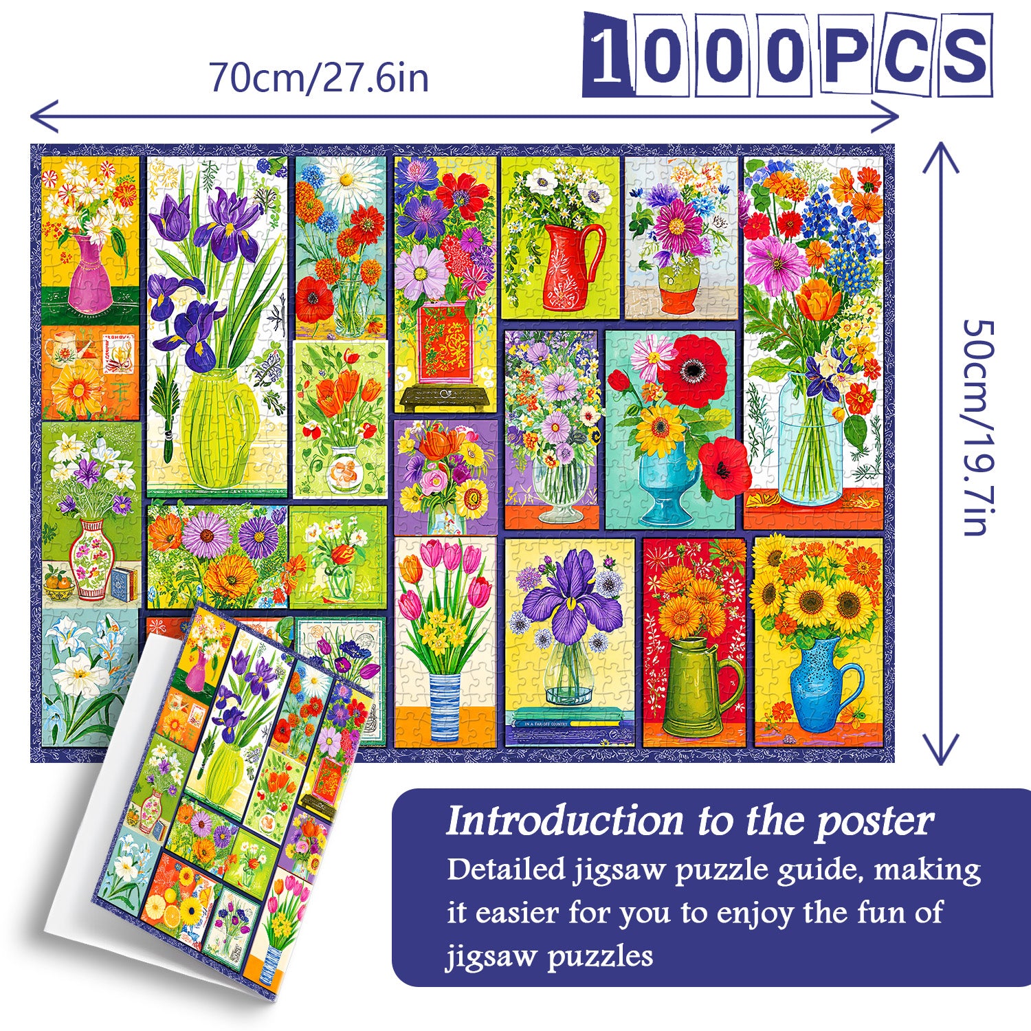 Floral Collage Jigsaw Puzzle 1000 Pieces