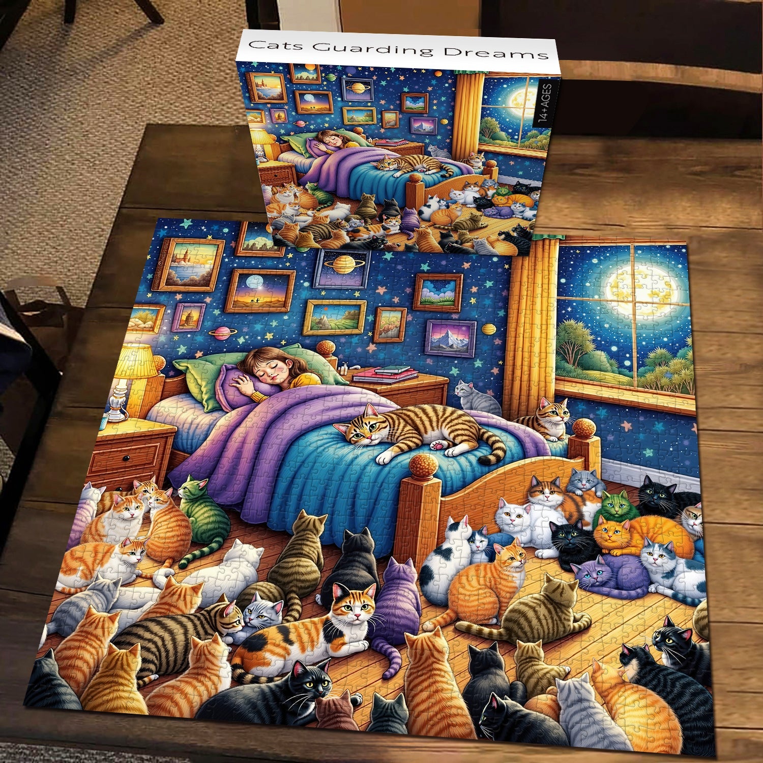 Cats Guarding Dreams Jigsaw Puzzle 1000 Pieces