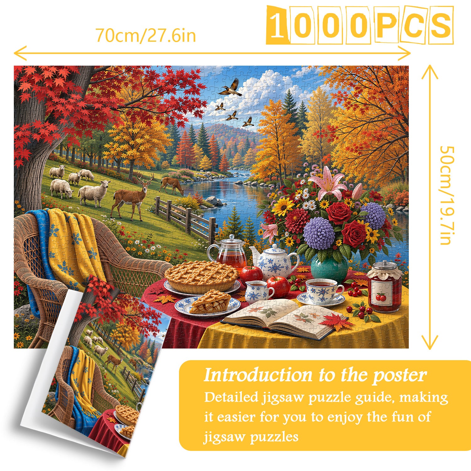 Autumn Retreat Jigsaw Puzzle 1000 Pieces