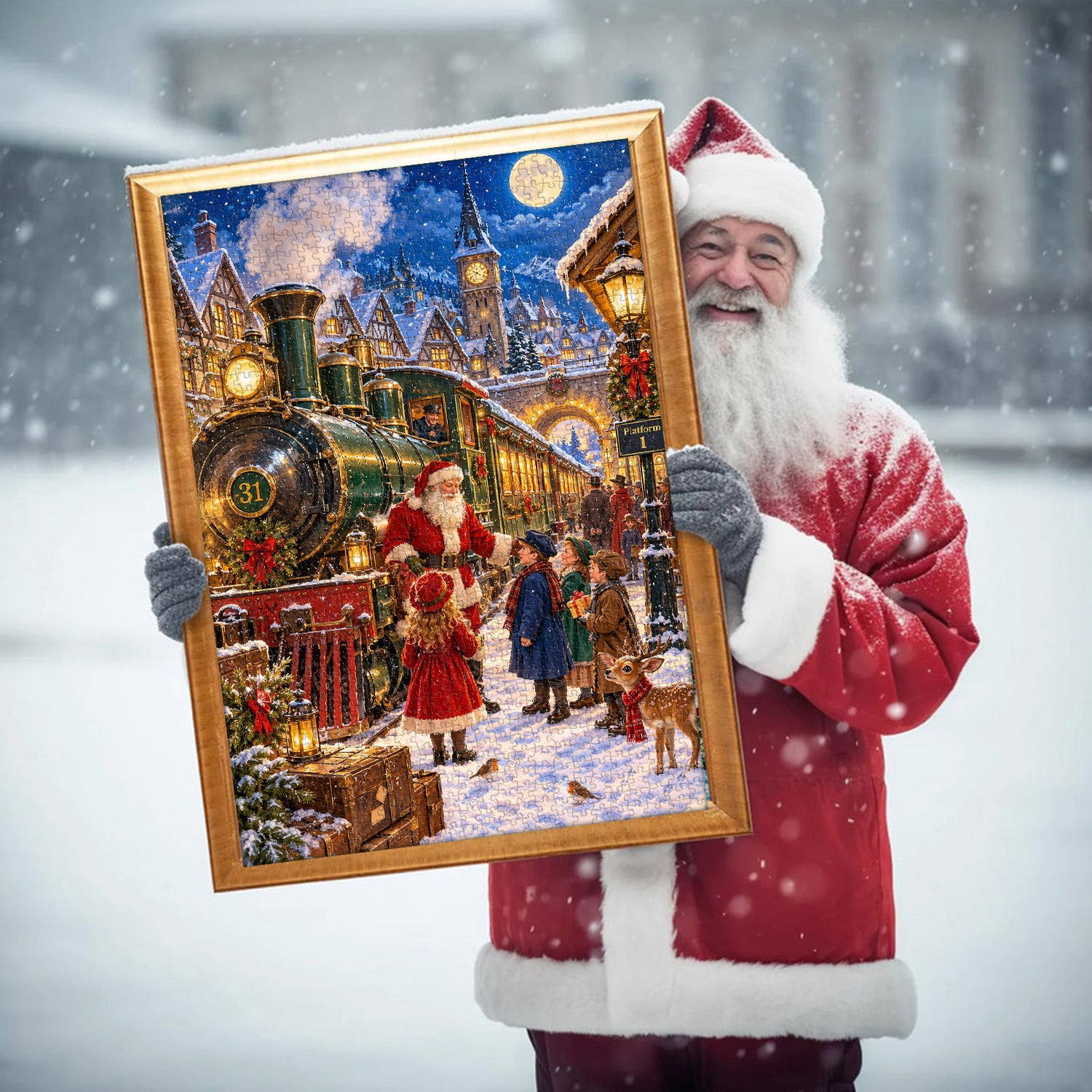 Winter Station Jigsaw Puzzle 1000 Pieces