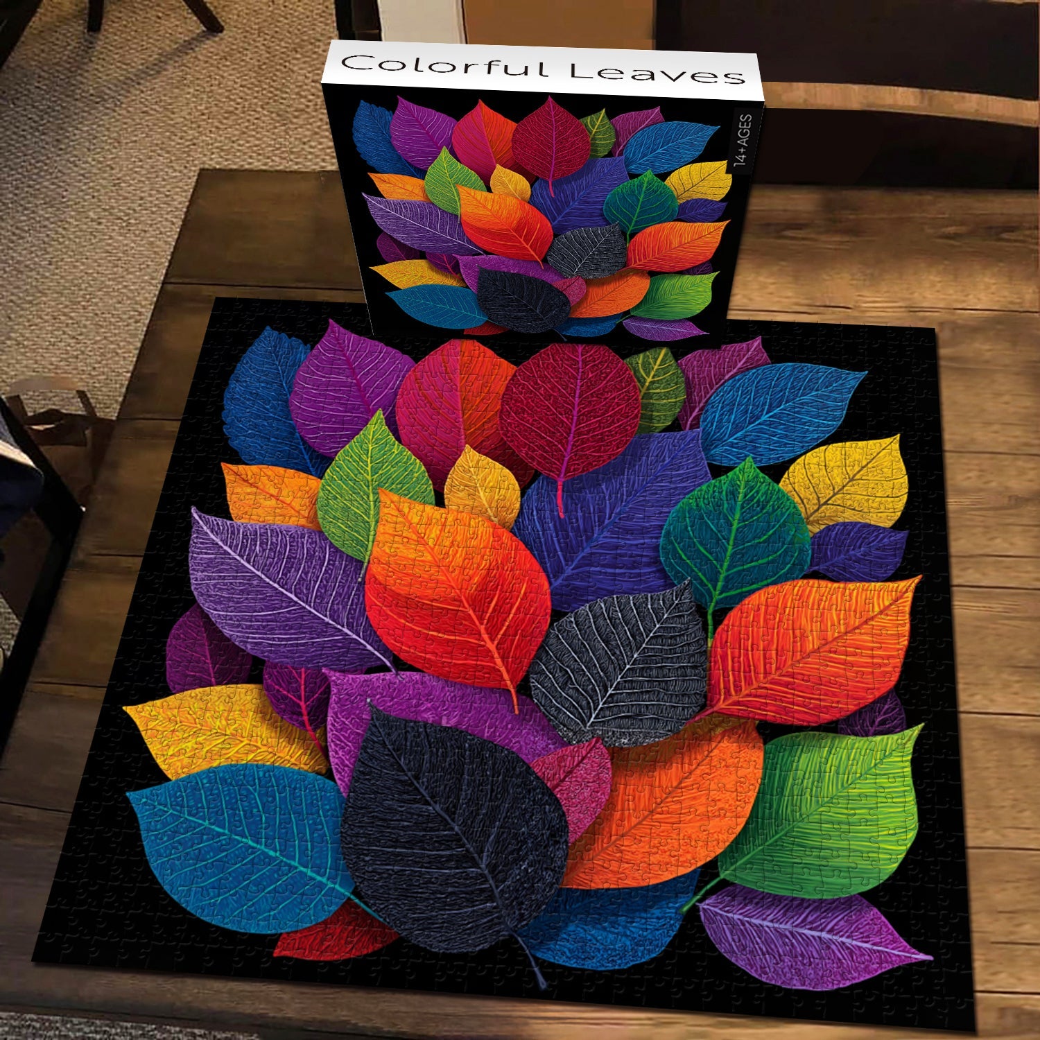 Feuilles colorées puzzle 1000 pièces