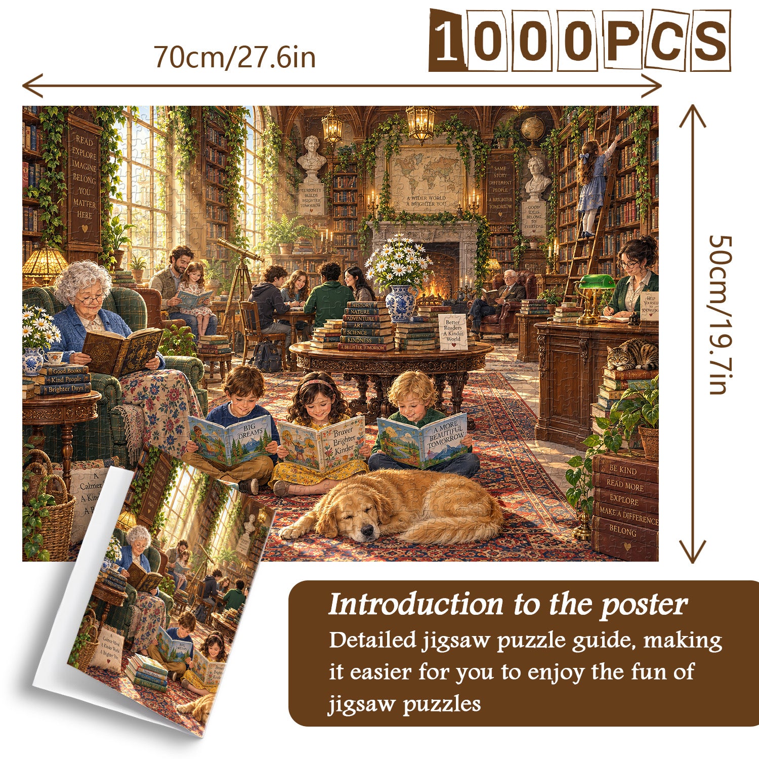 Joy Within Books Jigsaw Puzzle 1000 Pieces