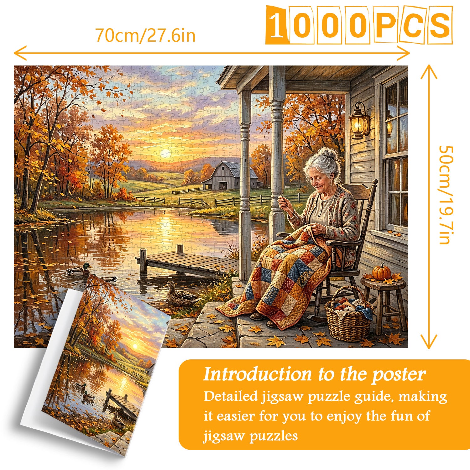 Golden Hour Stitching Jigsaw Puzzle 1000 Pieces