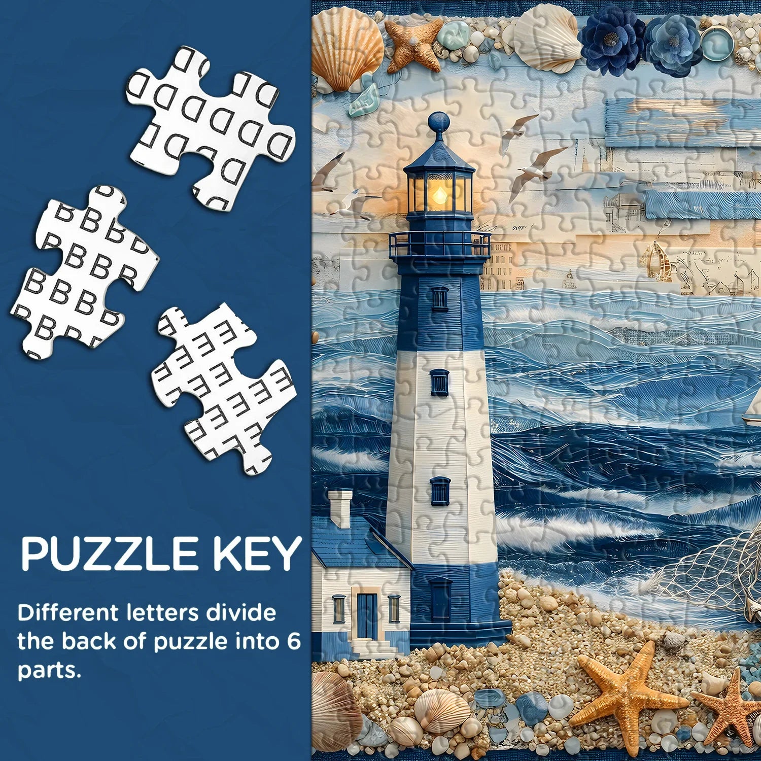 Puzzle Faro e Mare 1000 Pezzi