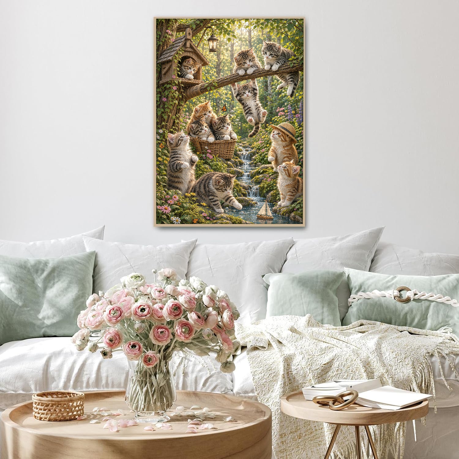 Woodland Kittens Jigsaw Puzzle 1000 Pieces