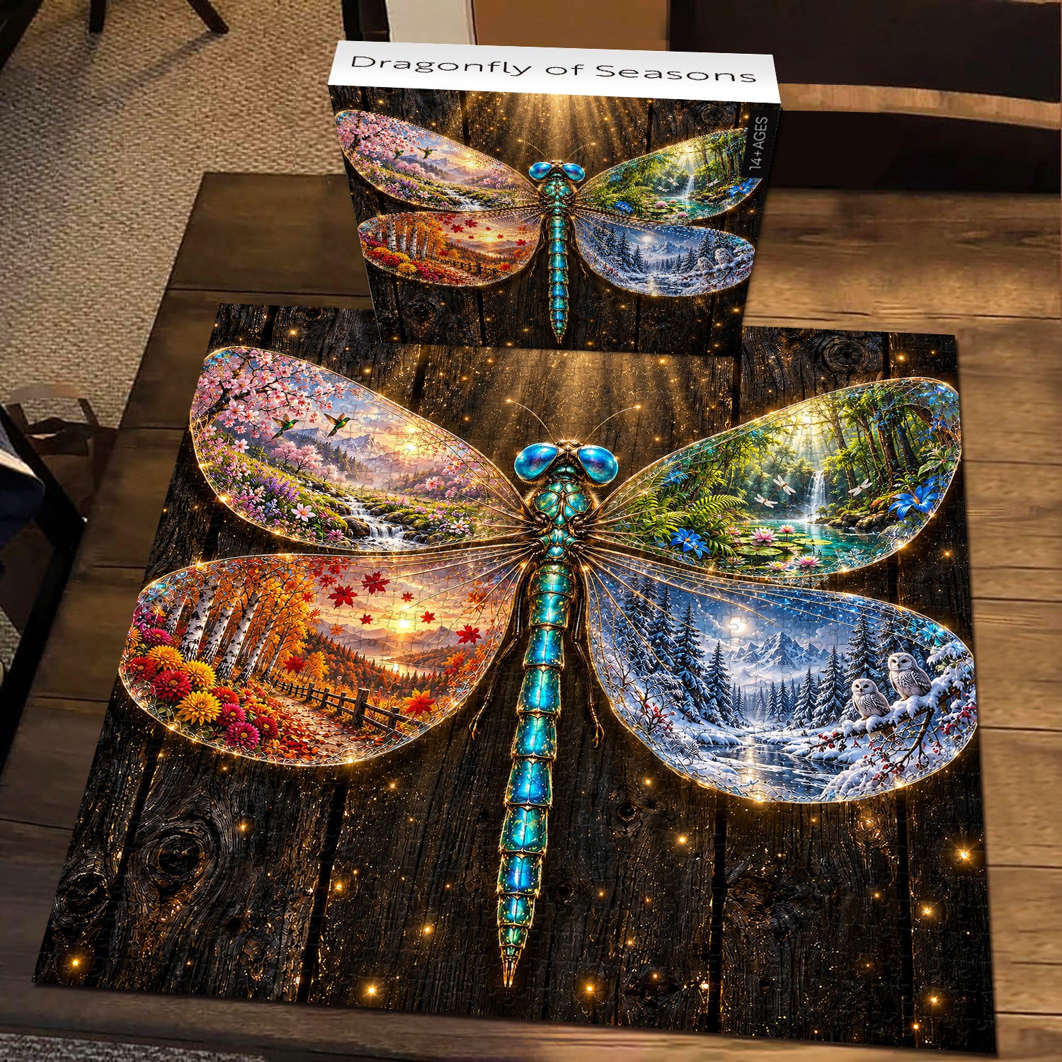 Dragonfly of Seasons Jigsaw Puzzle 1000 Pieces