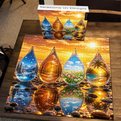 Puzzle Stagioni in Gocce 1000 Pezzi