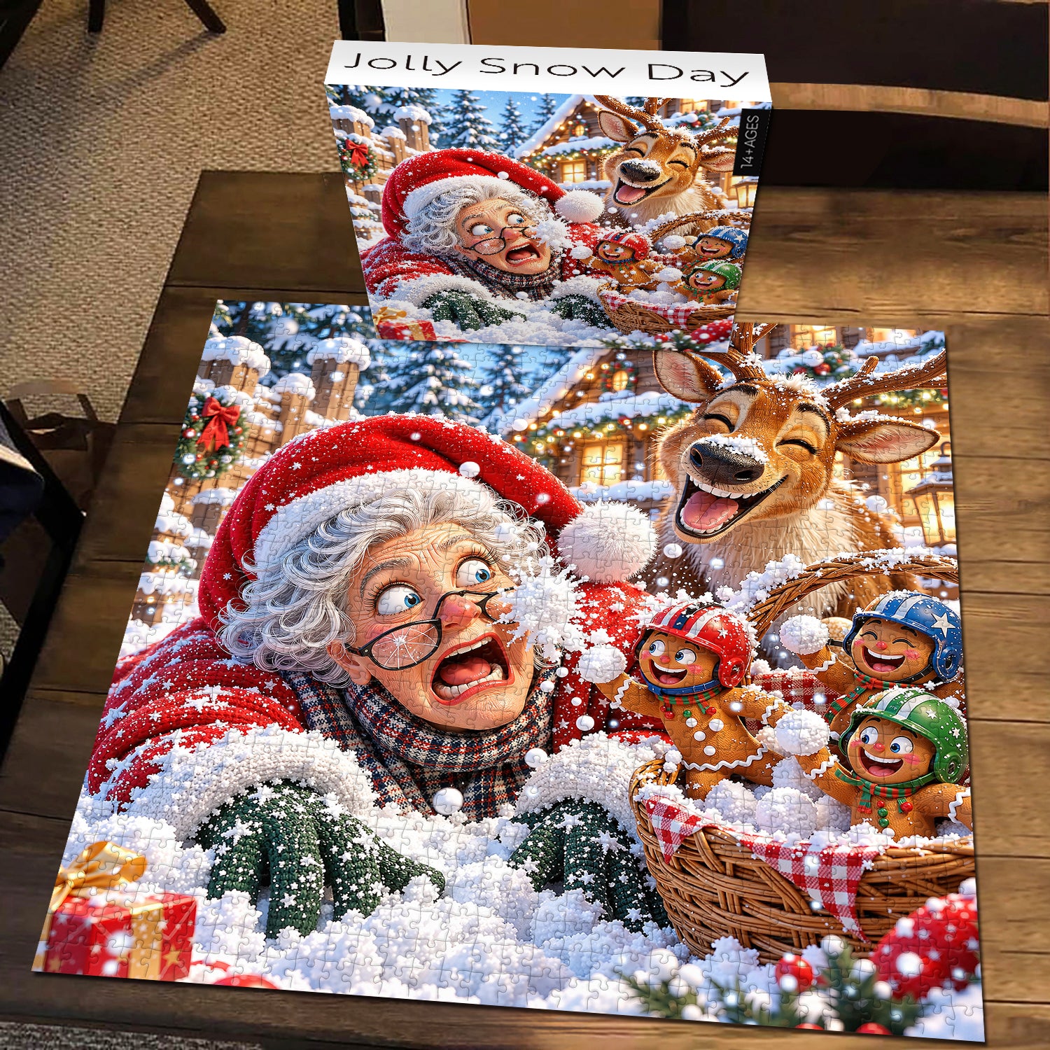 Jolly Snow Day Jigsaw Puzzle 1000 Pieces