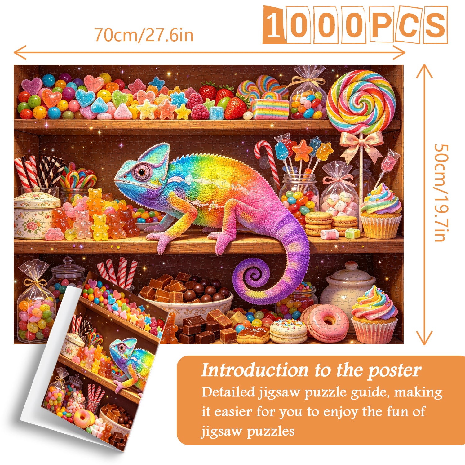 Candy Chameleon Jigsaw Puzzle 1000 Pieces