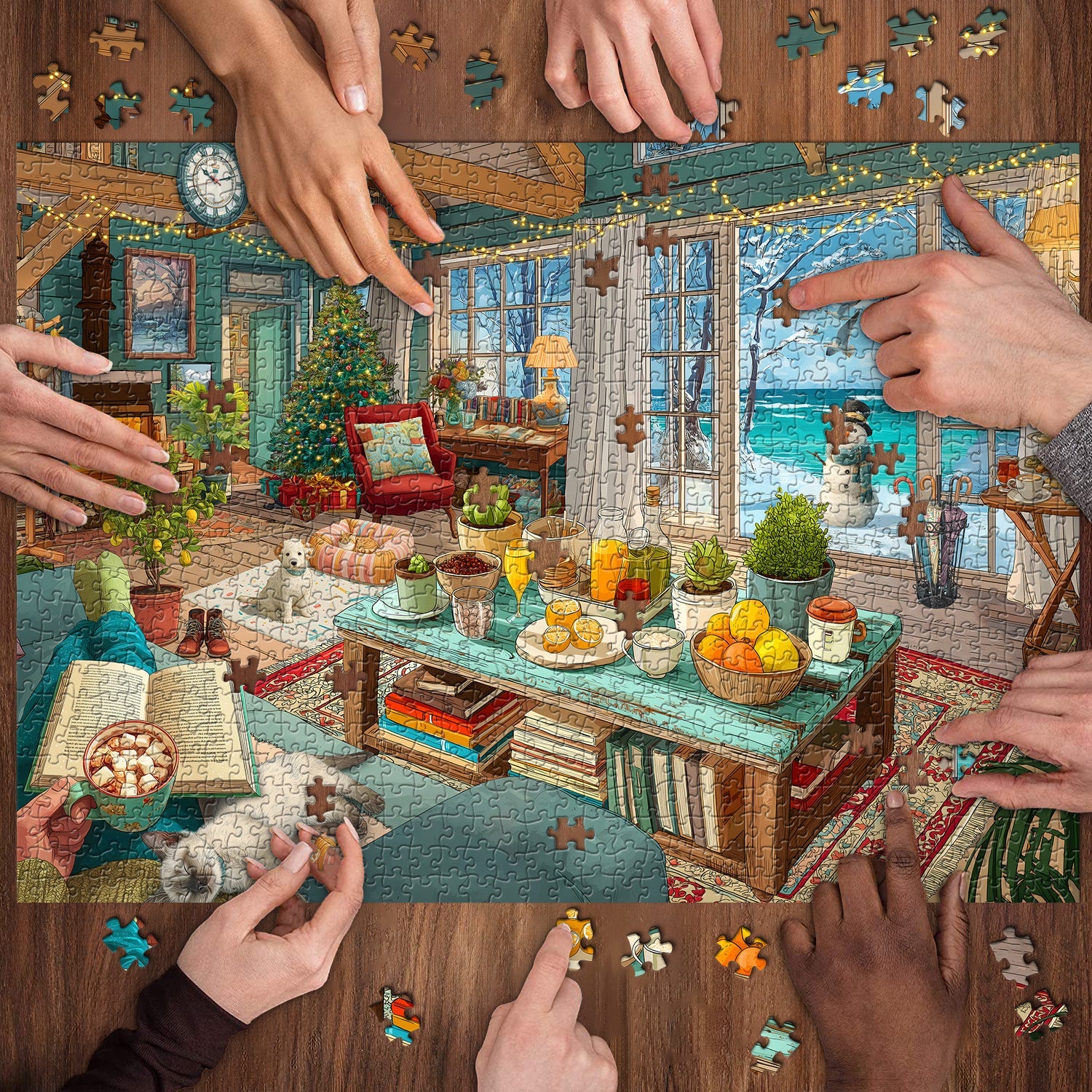 Beach Cottage Jigsaw Puzzle 1000 Pieces