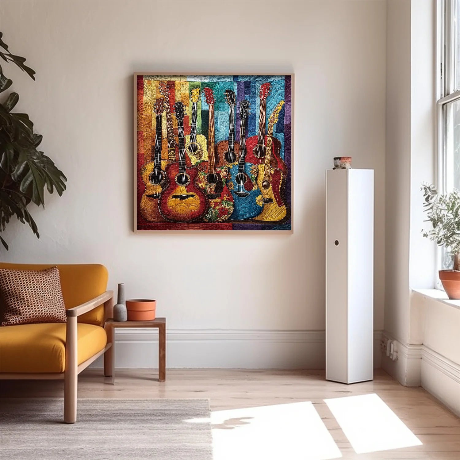 Guitare tissu puzzles 1000 pièces