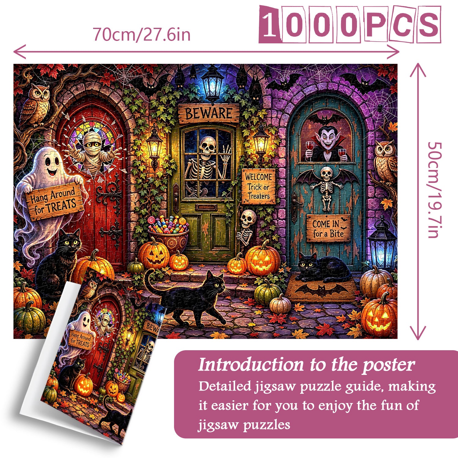 Doorways of Halloween Jigsaw Puzzle 1000 Pieces