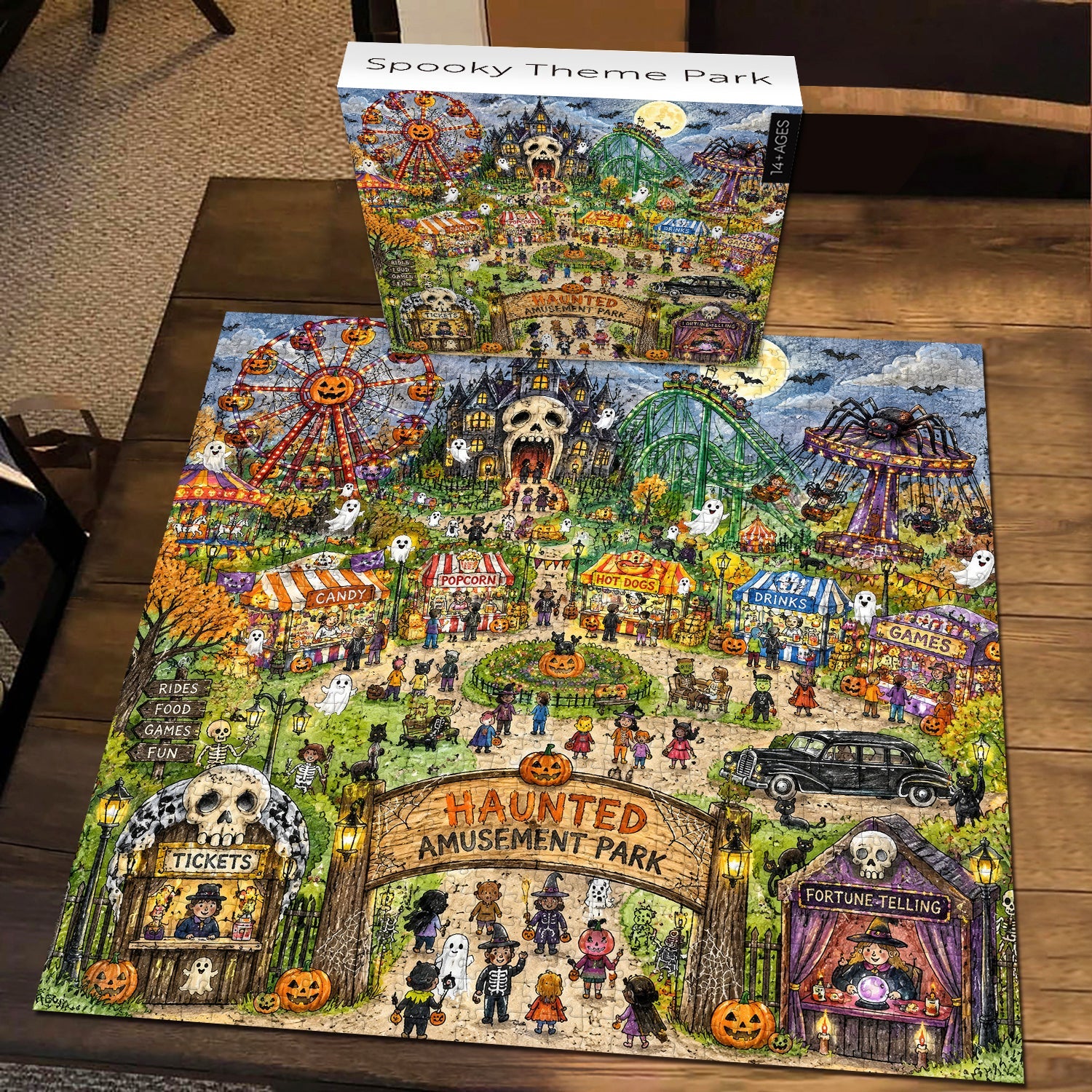 Puzzle del parco a tema spettrale 1000 pezzi