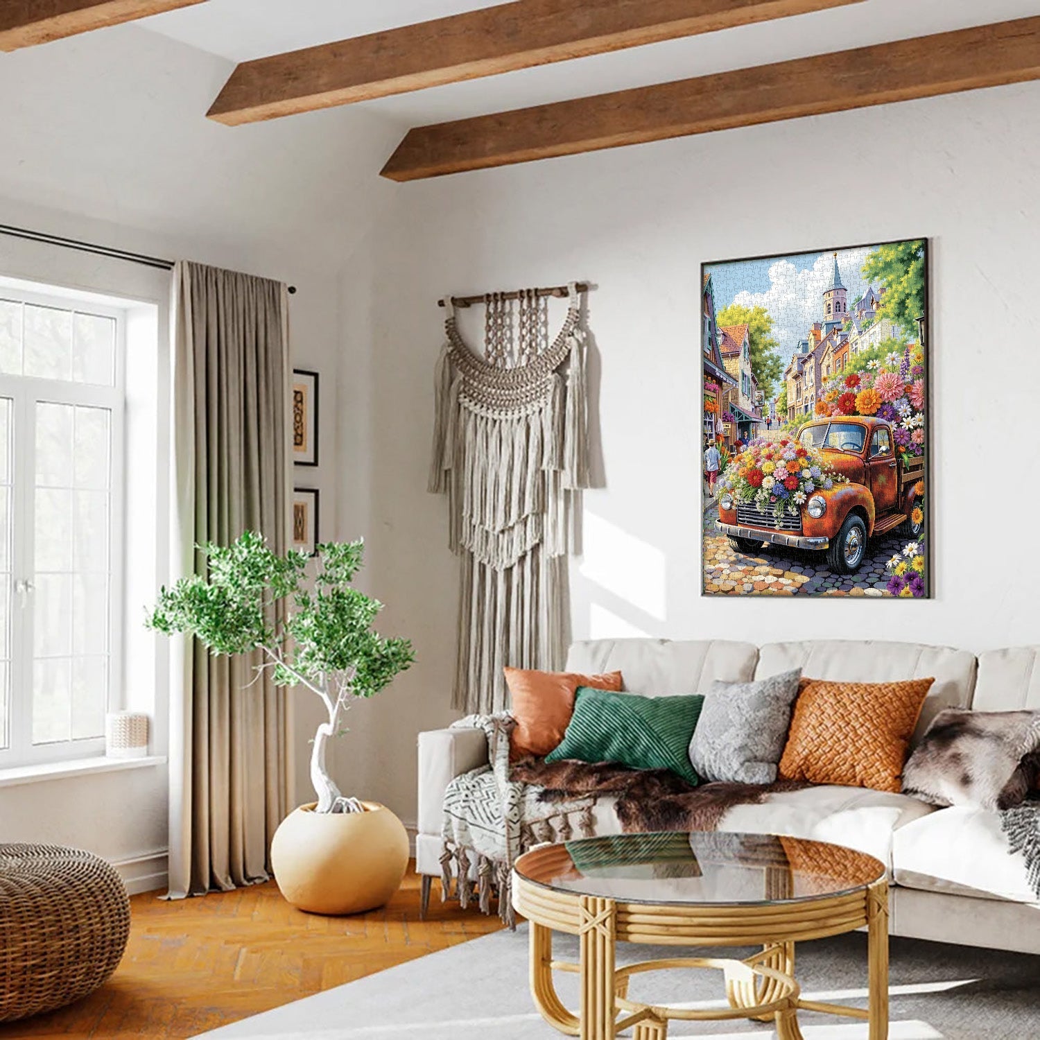 Flower Fragrance Town Jigsaw Puzzle 1000 Pieces