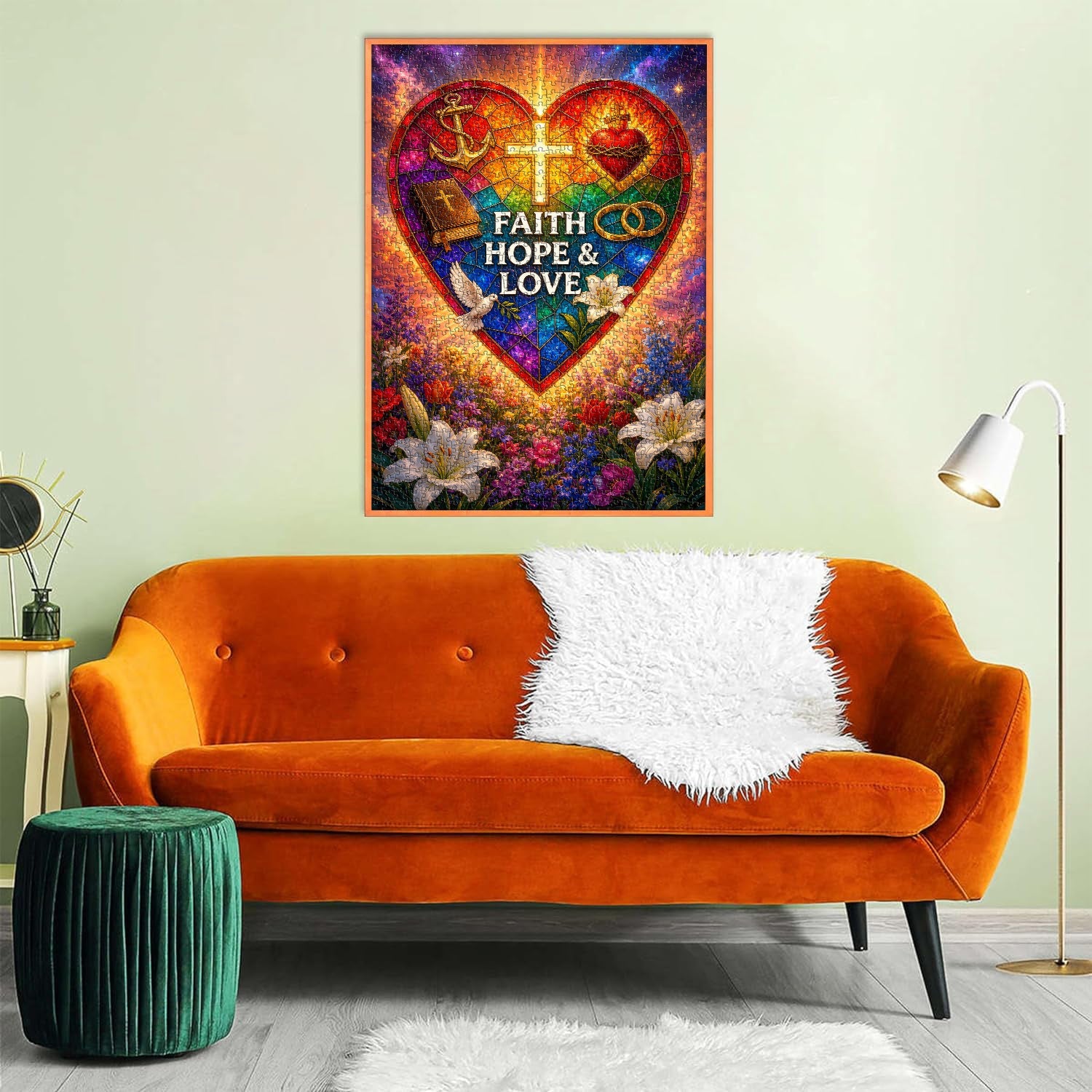 Puzzle Corazón de Fe 1000 Piezas