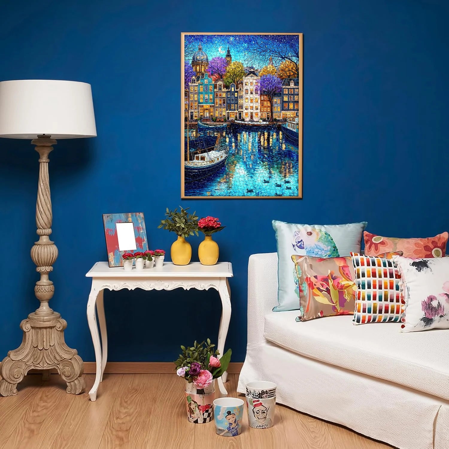 Puzzle Canale Notte Stellata 1000 Pezzi